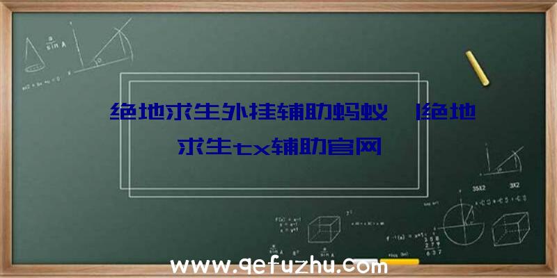 「绝地求生外挂辅助蚂蚁」|绝地求生tx辅助官网